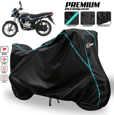 AutoGalaxy Waterproof Two Wheeler Cover for Bajaj(Platina 100 DTS-i, Black)