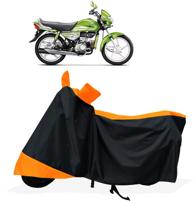 Tricway Two Wheeler Cover for Hero(HF Deluxe Eco, Orange)