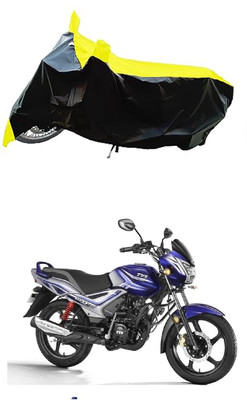 VESMEI Two Wheeler Cover for TVS(Star City Plus, Yellow)