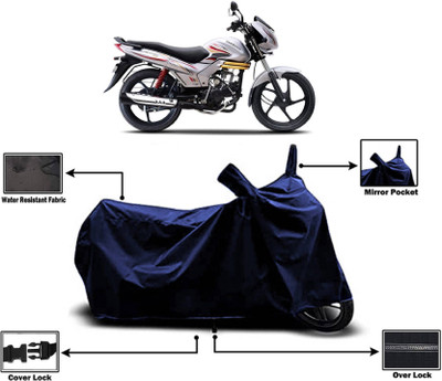AASHTIK MART Two Wheeler Cover for Mahindra(Centuro, Blue)