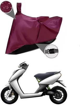 KEDIT Two Wheeler Cover for Ather(450 X, Maroon)