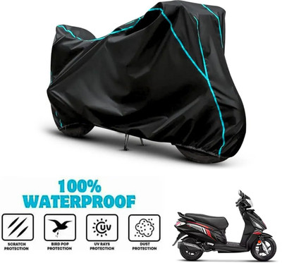 ANTHUB Waterproof Two Wheeler Cover for Hero(Motocorp Maestro Edge 110 BS6, Black)