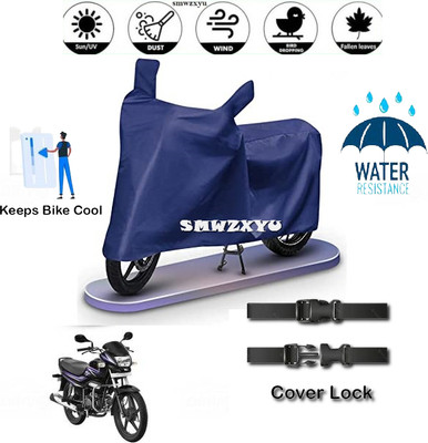 smwzxyu Waterproof Two Wheeler Cover for Hero(Blue)
