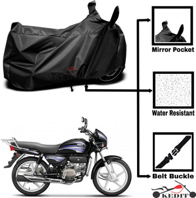 KEDIT Two Wheeler Cover for Hero(Splendor Pro, Black)