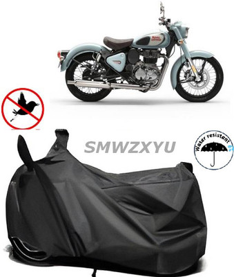 smwzxyu Two Wheeler Cover for Royal Enfield(Bullet 350 New, Red)