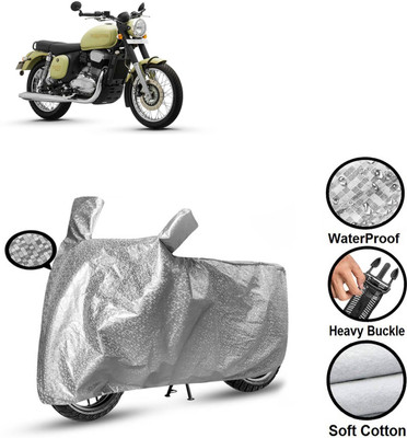 GOSHIV-car and bike accessories Waterproof Two Wheeler Cover for JAWA(Jawa, Silver)