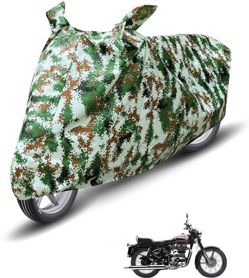 MOCKHE Waterproof Two Wheeler Cover for Royal Enfield(Standard 350, Green)