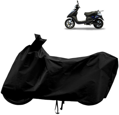Horseyaart Waterproof Two Wheeler Cover for Ampere(V 48, Black)