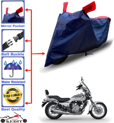 KEDIT Two Wheeler Cover for Bajaj(Avenger 220 Cruise, Red, Blue)