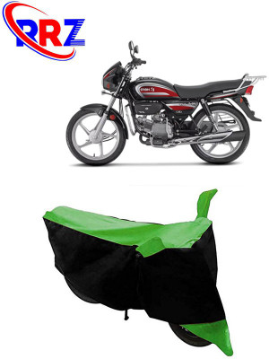 RRZ Waterproof Two Wheeler Cover for Hero(Splendor Plus, Black, Green)
