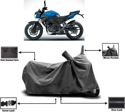 Amexride Two Wheeler Cover for Bajaj(Pulsar 250, Grey)