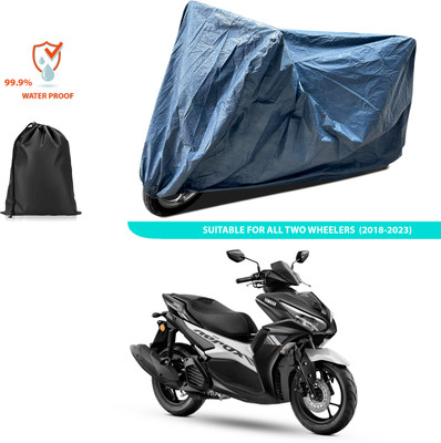 PAGORA Waterproof Two Wheeler Cover for Yamaha(Aerox 155 Maxi BS6, Blue)