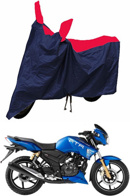 Mdstar Waterproof Two Wheeler Cover for TVS(Apache RTR 180, Red, Blue)