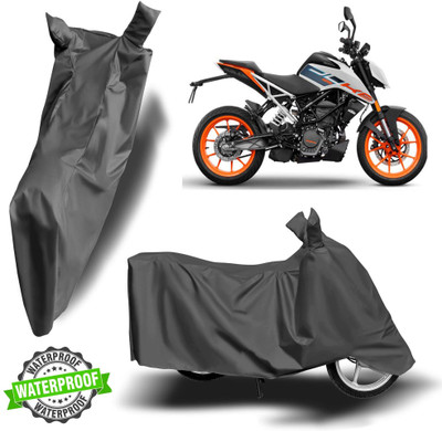 Autoinnovation Waterproof Two Wheeler Cover for KTM(125 Duke, Grey)