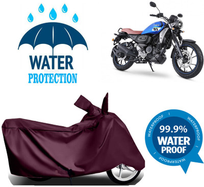 Mdstar Waterproof Two Wheeler Cover for Yamaha(FZ-X, Maroon)