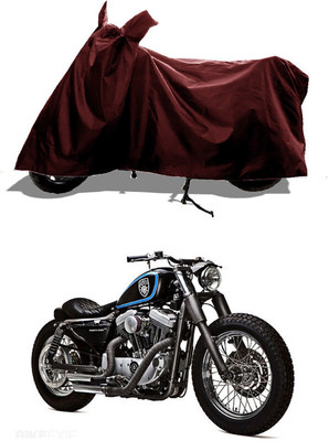 GROFATIK Two Wheeler Cover for Harley Davidson(1200 Custom, Maroon)