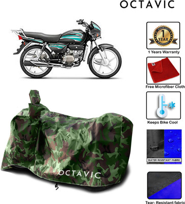 octavic Waterproof Two Wheeler Cover for Hero(Splendor, Green)