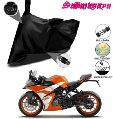 smwzxyu Waterproof Two Wheeler Cover for KTM(RC 125, Black)