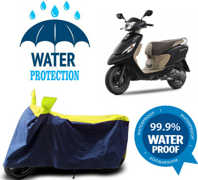 Mdstar Waterproof Two Wheeler Cover for TVS(Scooty Zest 110, Multicolor)