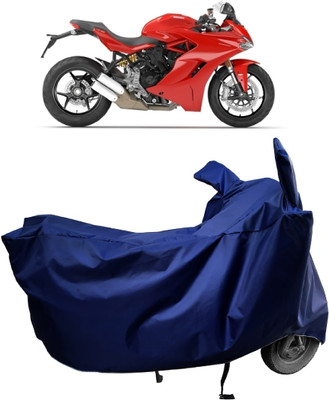 Amexride Two Wheeler Cover for Ducati(SuperSport, Blue)