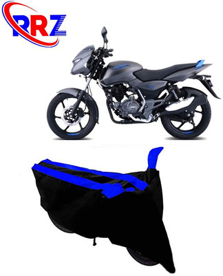 RRZ Waterproof Two Wheeler Cover for Bajaj(Pulsar 125, Black, Blue)