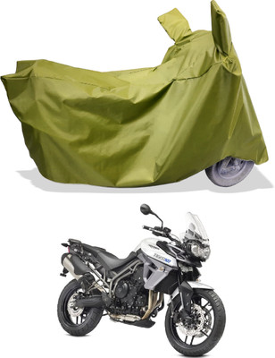 Amexride Two Wheeler Cover for Triumph(Tiger 800 XR, Maroon)