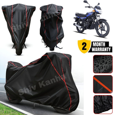 AutoGalaxy Waterproof Two Wheeler Cover for Bajaj(Platina, Black, Red)