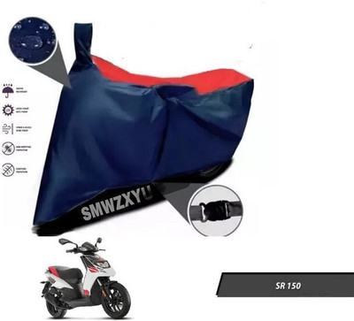 SK AUTO Waterproof Two Wheeler Cover for Aprilia(SR 150, Red, Blue)