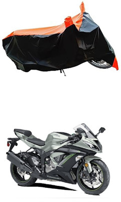 VESMEI Two Wheeler Cover for Kawasaki(Ninja ZX-6R BS6, Orange)