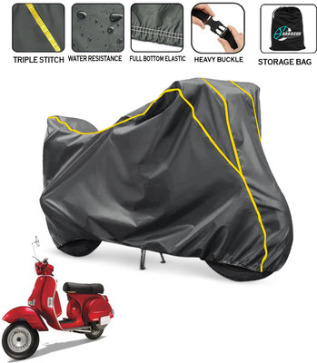 AUTOBIRSA Waterproof Two Wheeler Cover for LML(Star Euro 200, Grey)