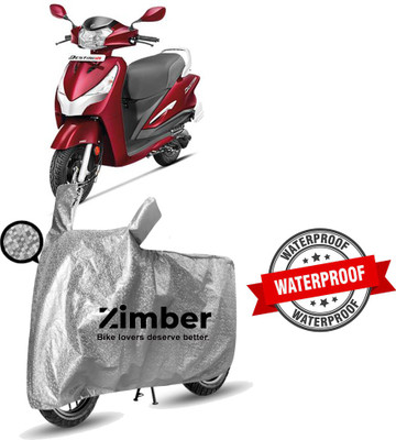 THE REAL ARV Two Wheeler Cover for Hero(Destini 125, Silver)