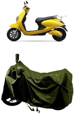 SUGASHRI Waterproof Two Wheeler Cover for Techo Electra(Electra, Green)