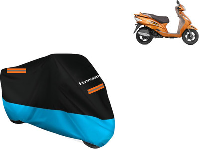 Horseyaart Waterproof Two Wheeler Cover for TVS(Victor Premium BS6, Blue)