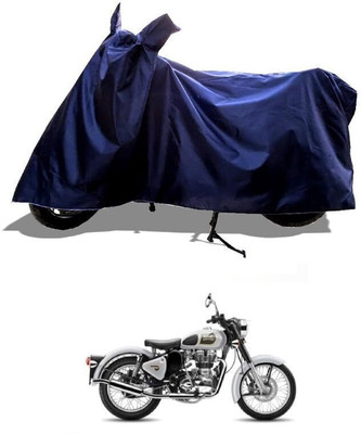 DeepShakshi AUTOMOTIVE Two Wheeler Cover for Royal Enfield(Classic 500, Blue)