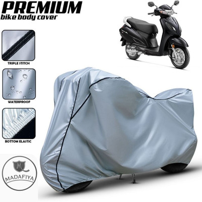 ZAQE Waterproof Two Wheeler Cover for Honda(Activa, Silver)