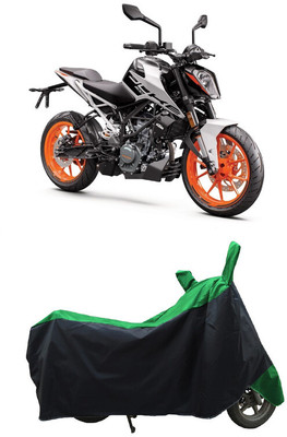 Coxtor Waterproof Two Wheeler Cover for KTM(Duke 200, Green)