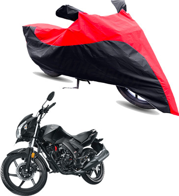Motodreka Two Wheeler Cover for Honda(CB Unicorn 160, Red, Black)