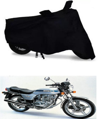 THE REAL ARV Waterproof Two Wheeler Cover for Honda(CB 400, Black)