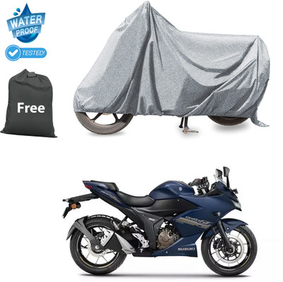 CODOKI Waterproof Two Wheeler Cover for Suzuki(Gixxer SF, Silver)