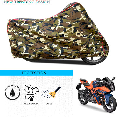 ANTHUB Waterproof Two Wheeler Cover for KTM(RC125, Multicolor)