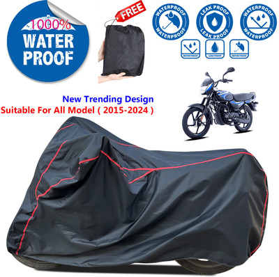 AutoGalaxy Waterproof Two Wheeler Cover for Bajaj(CT100, Black)