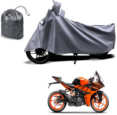 Autoinnovation Waterproof Two Wheeler Cover for KTM(RC 200, Grey)