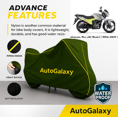 AutoGalaxy Waterproof Two Wheeler Cover for Hero(Glamour Blaze, Green)