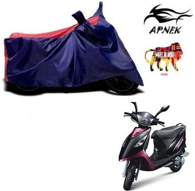 DeepShakshi AUTOMOTIVE Waterproof Two Wheeler Cover for TVS(Scooty Streak, Red, Blue)