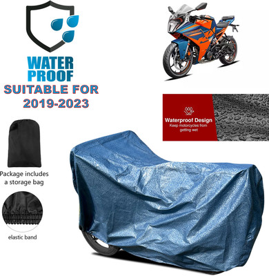 PAGORA Waterproof Two Wheeler Cover for KTM(RC 390 BS6, Blue)