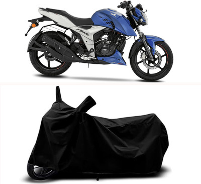 RABABLI Waterproof Two Wheeler Cover for TVS(Apache RTR 165 RP, Black)