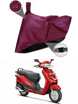 Mdstar Waterproof Two Wheeler Cover for Hero(Duet, Maroon)