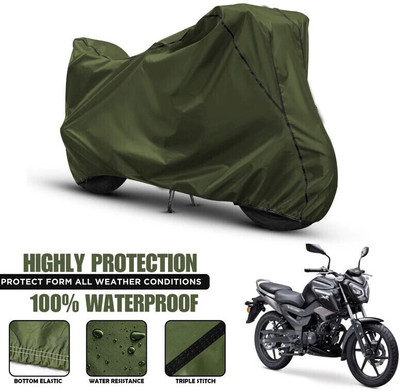 AutoCoverHub Waterproof Two Wheeler Cover for TVS(Raider, Green, Black)
