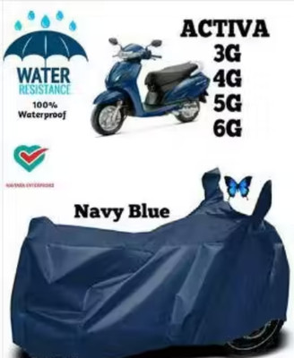 KPM TRADERS Waterproof Two Wheeler Cover for Honda(Activa 125, Blue)