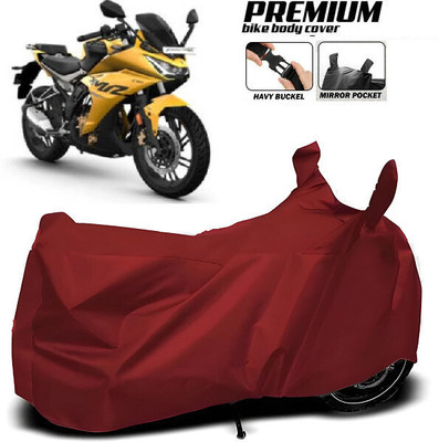SK AUTO Waterproof Two Wheeler Cover for Hero, Honda, Bajaj, TVS, Suzuki(Maroon)
